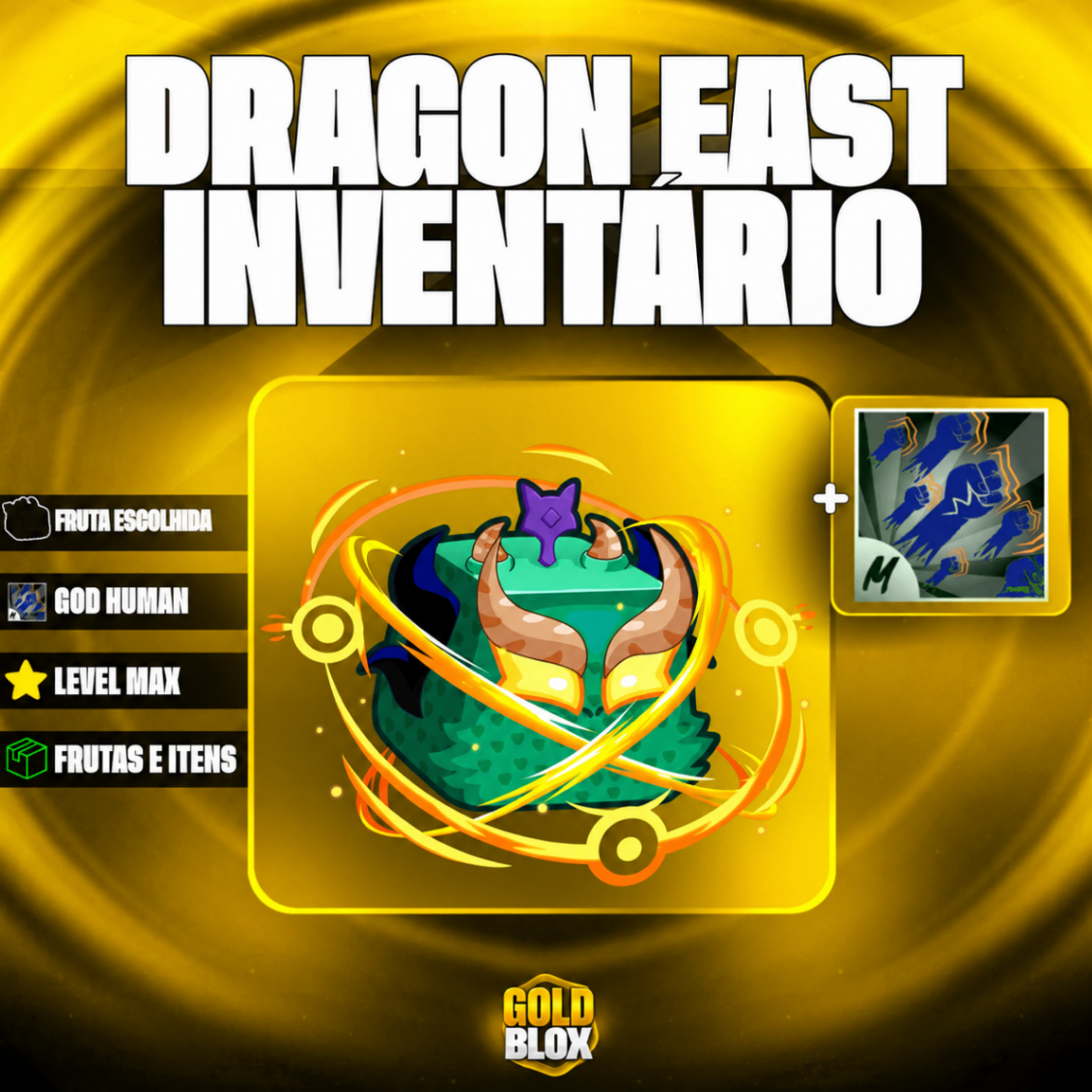 🐉 LEVEL MÁXIMO + DRAGON EAST NO INVENTÁRIO