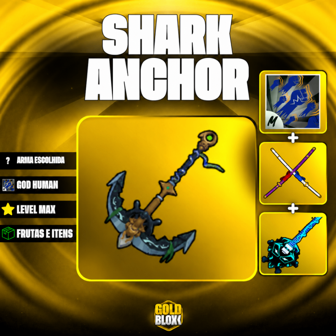 ⭐LVL 2800 + 🥊GHM + ⚔️CDK + 🎸SG + ⚓SHARK ANCOR