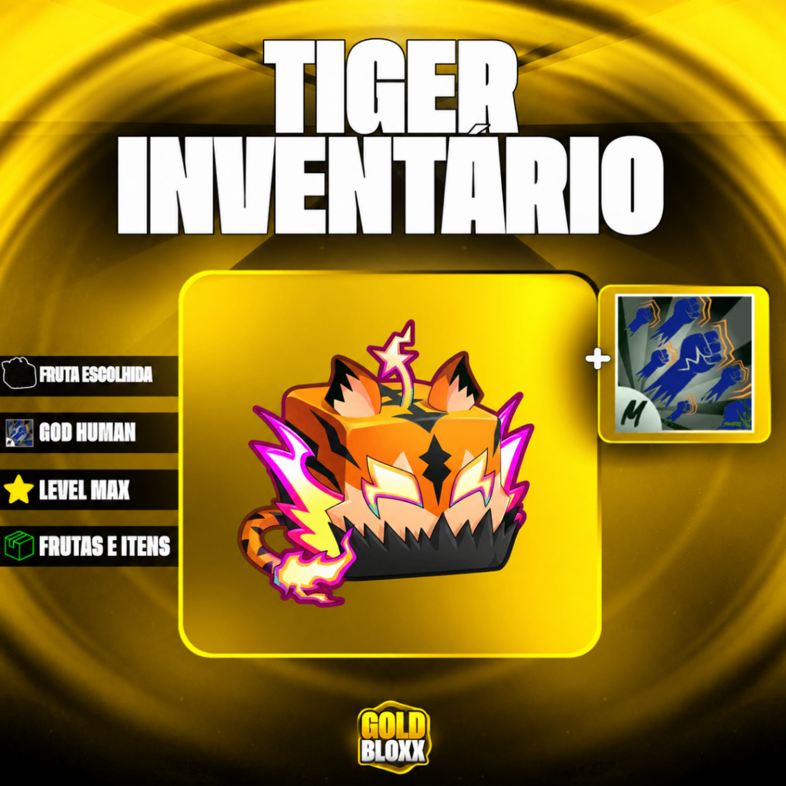 🐯 LEVEL MÁXIMO + TIGER NO INVENTÁRIO