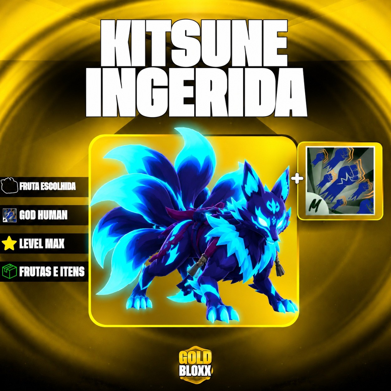 🦊 LEVEL MÁXIMO + KITSUNE INGERIDA + GODHUMAN