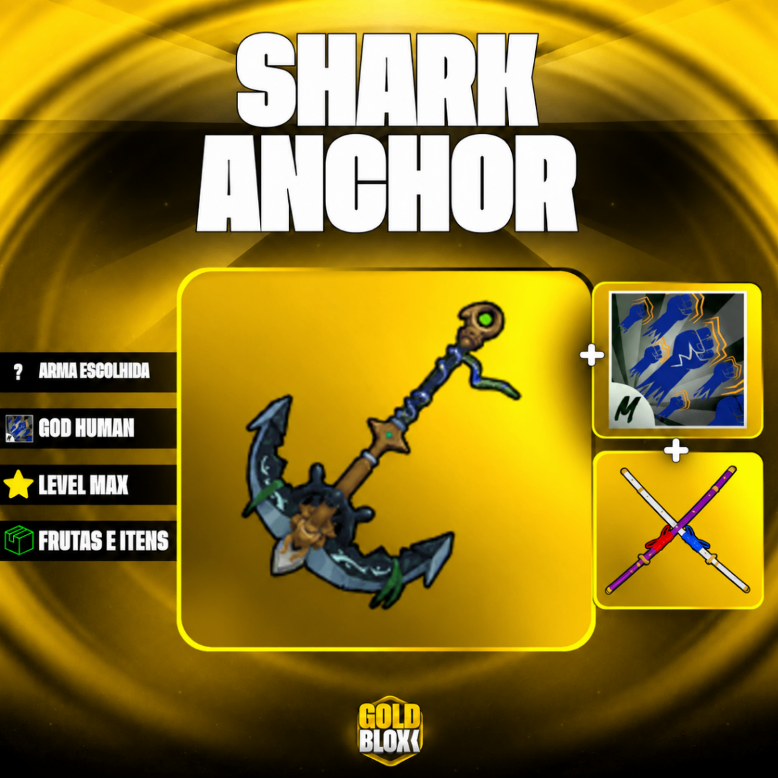 ⭐LVL 2800 + 🥊GHM + ⚔️CDK + ⚓SHARK ANCOR