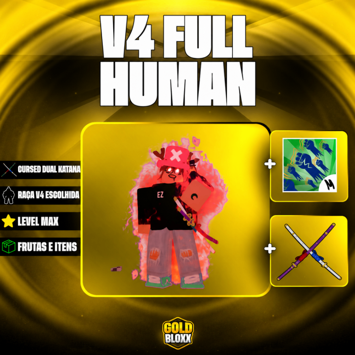 🙎‍♂️ LEVEL MÁXIMO + HUMAN V4 FULL GEAR + CDK